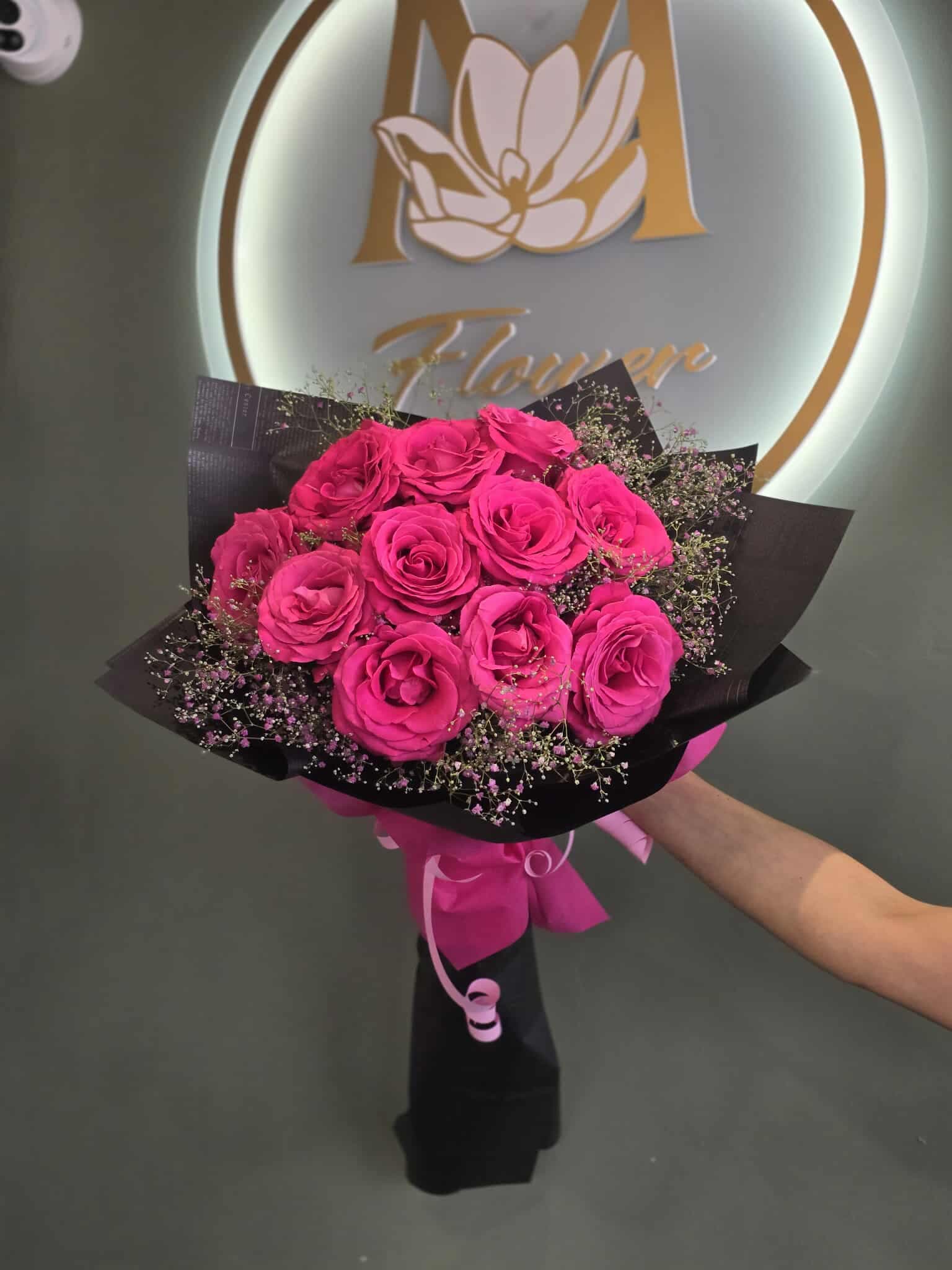 Кръгла Композиция Рози